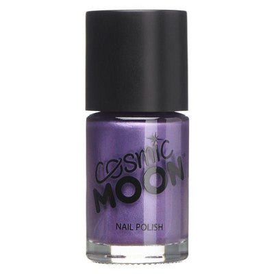Cosmic Moon Metallic Nail Polish Purple Smiffys _1