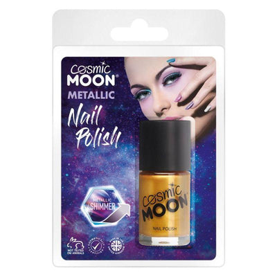 Cosmic Moon Metallic Nail Polish Gold Smiffys _1