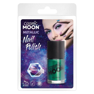 Cosmic Moon Metallic Nail Polish Green Smiffys _1