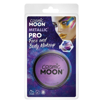Cosmic Moon Metallic Pro Face Paint Cake Pots Pur Smiffys _1