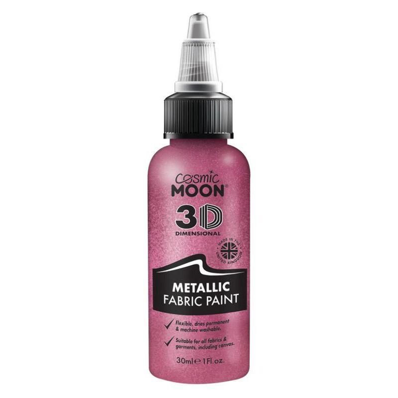 Cosmic Moon Metallic Fabric Paint Pink Smiffys _1