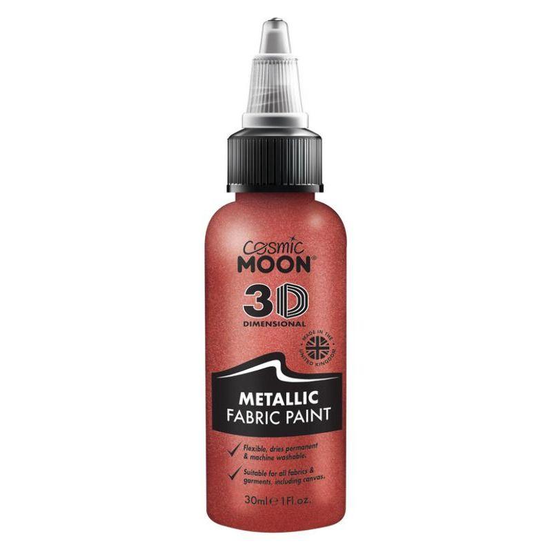 Cosmic Moon Metallic Fabric Paint Red Smiffys _1