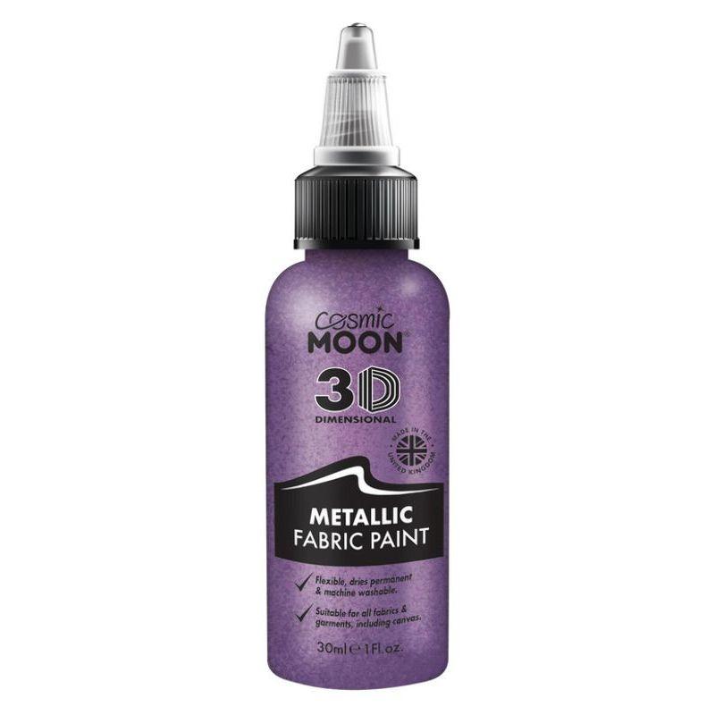 Cosmic Moon Metallic Fabric Paint Purple Smiffys _1