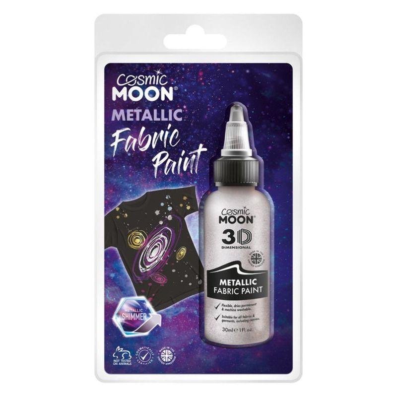 Cosmic Moon Metallic Fabric Paint Silver Smiffys _1