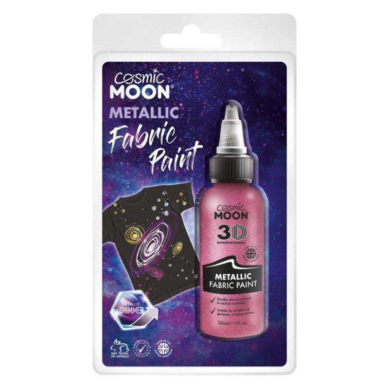 Cosmic Moon Metallic Fabric Paint Pink Smiffys _1