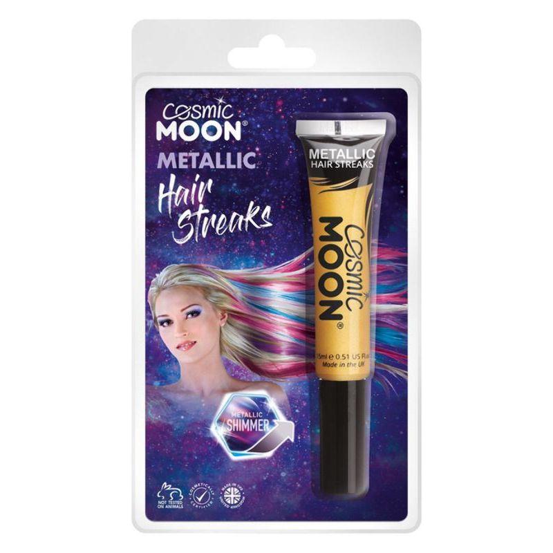 Cosmic Moon Metallic Hair Streaks Gold Smiffys _1