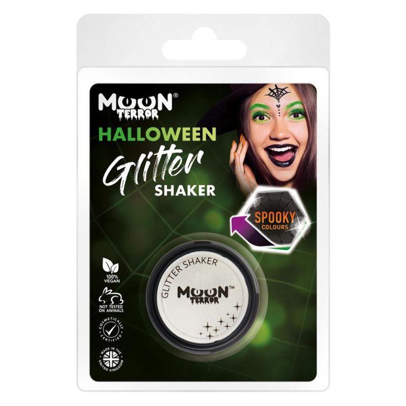 Moon Terror Halloween Glitter Shakers White Smiffys _1