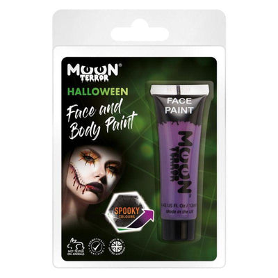 Moon Terror Halloween Face & Body Paint Purple Smiffys _1