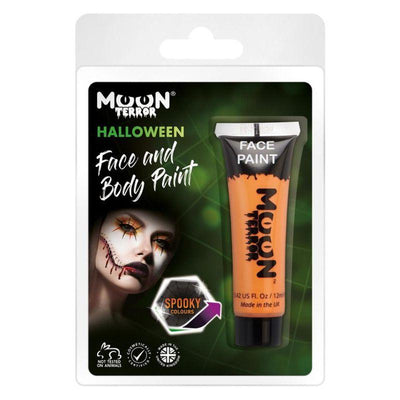 Moon Terror Halloween Face & Body Paint Orange Smiffys _1