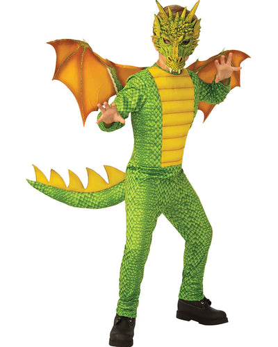 Dragon Green Child Costume 1 MAD Fancy Dress