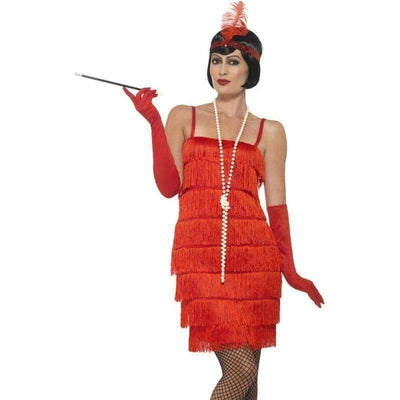 Flapper Costume Adult Red Smiffys _1